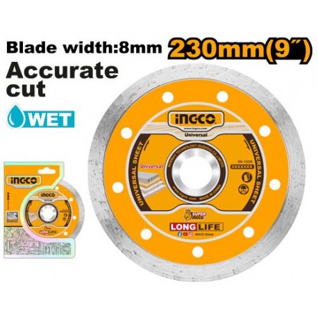 Алмазный отрезной диск по камню 230мм INGCO DMD022302