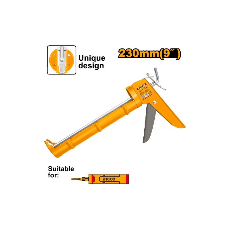Пистолет для герметика 230мм INGCO HCG1809