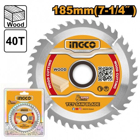 Диск по  дереву 185х20мм 40Т INGCO TSB118515