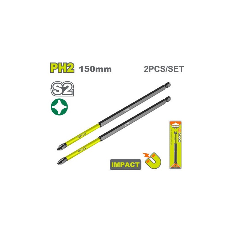Набор бит 150мм PH2 2шт. DYLLU DTSV4K64