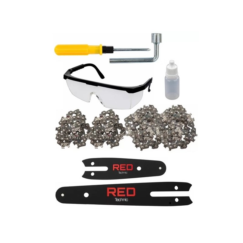 Цепная пила аккумуляторная Red Technic RTMPA0064