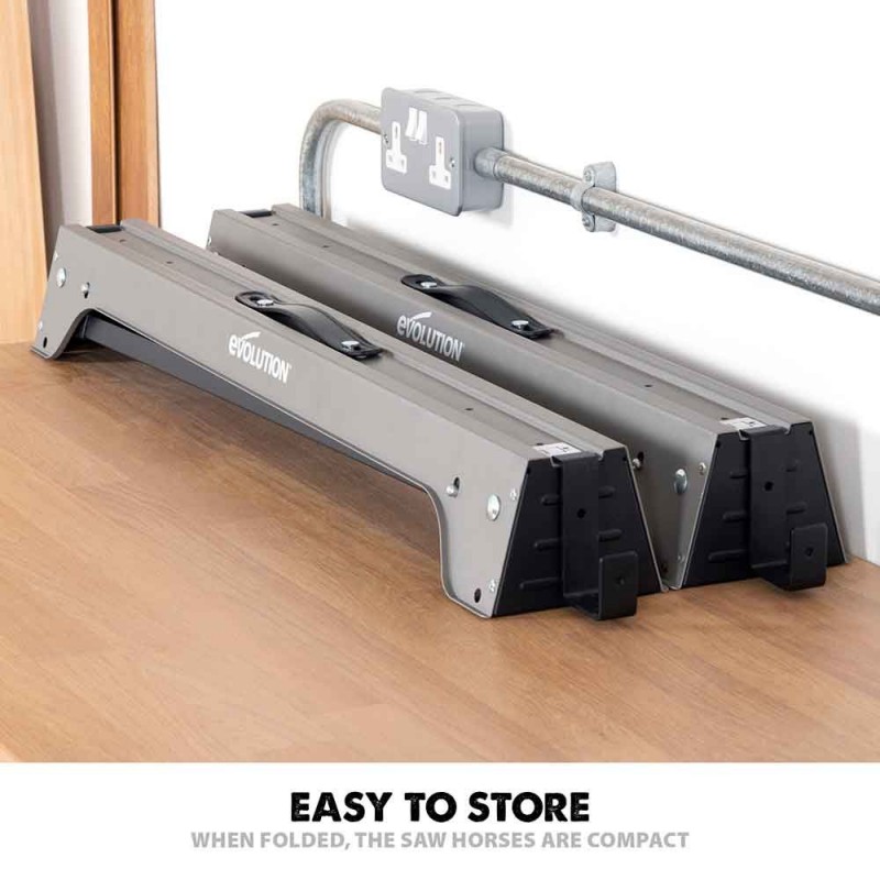 Металлическая подставка для пил со складными ногами  Evolution