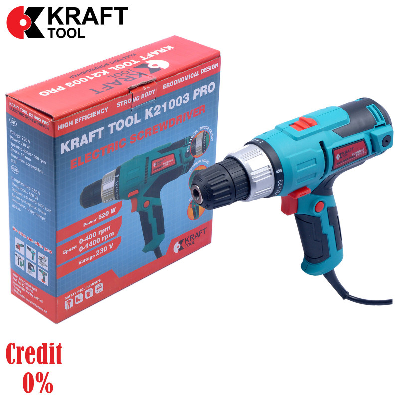Электрошуруповерт  520W K21003 KraftTool