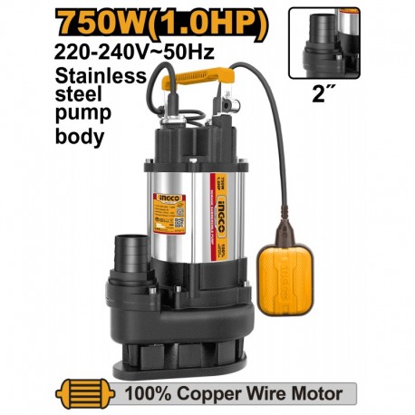 Насос дренажный 750W INGCO SPDS7508