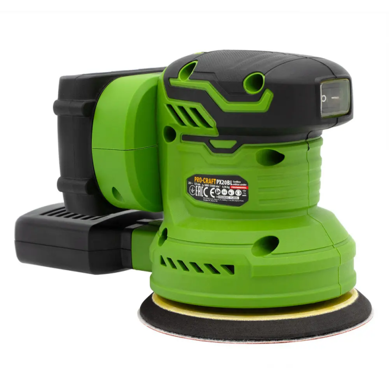 Аккумуляторная эксцентриковая шлифмашина Procraft PX20BL