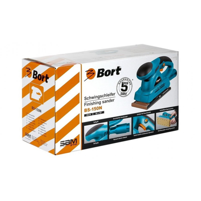 Виброшлифмашина Bort BS-150N/155