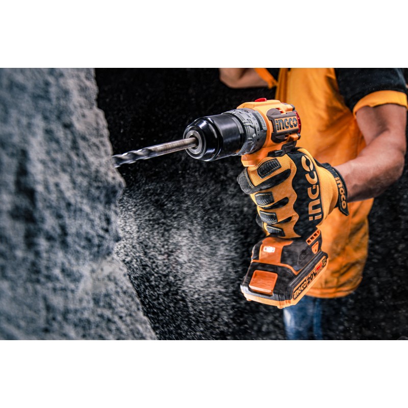 Шуруповерт бесщеточный 60 Нм 20V/2*2Ah INGCO CDLI20602