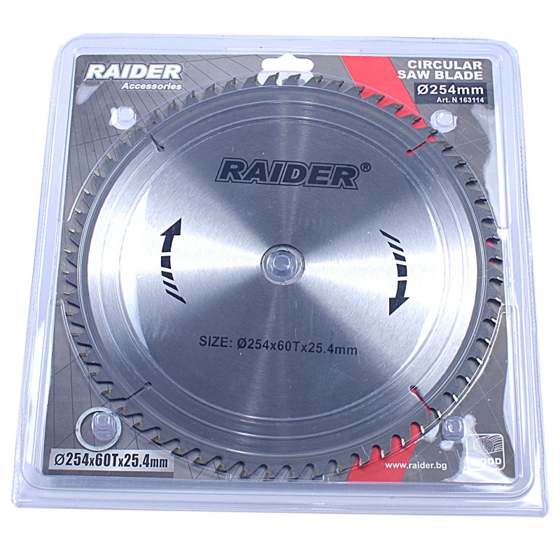 Disc lemn 210x60Tx30/25.4/20mm Raider 163115