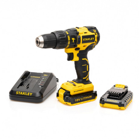 Шуруповерт аккумуляторный ударный STANLEY SBH20D2K, 18.0 В