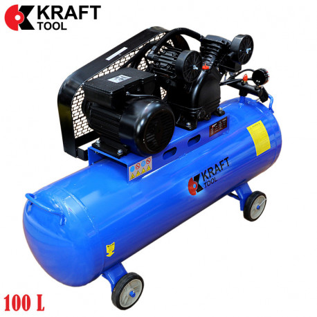 Компрессор 2200W 8 Bar KT100L2C  KraftTool