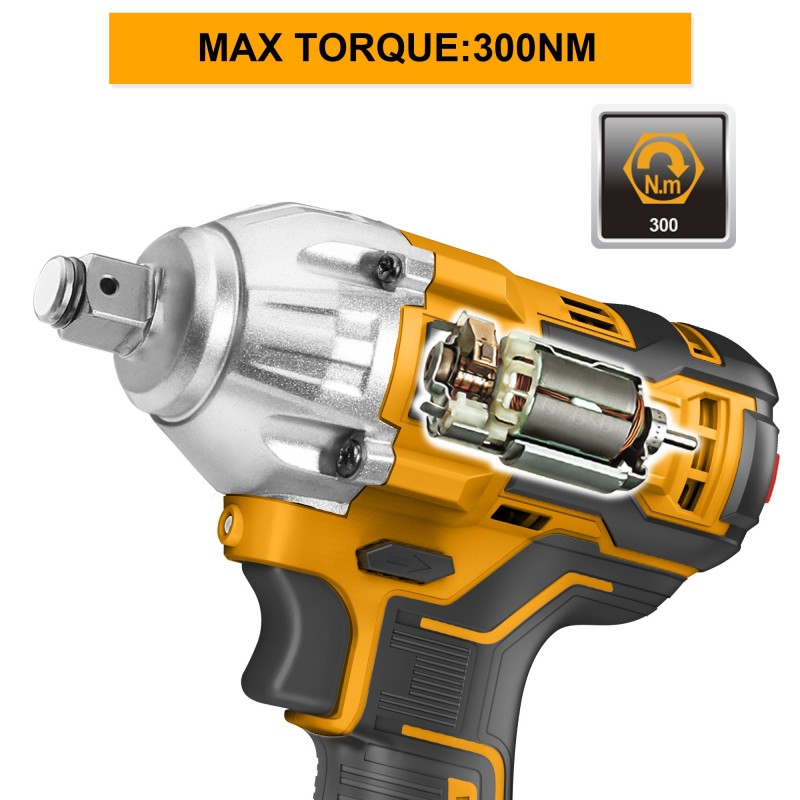 Гайковёрт аккумуляторный ударный CIWLI2038  220V/2*2A INGCO