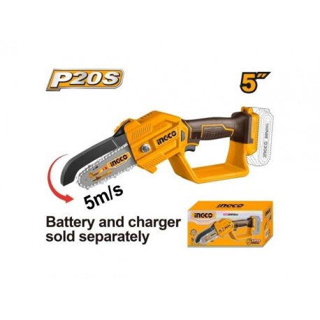 Мини цепная пила без аккумулятора INGCO CGSLI2058