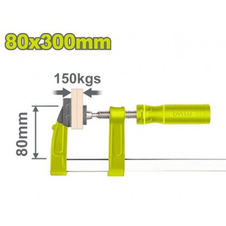 Струбцина столярная тип F 80x300мм DYLLU DTCP2181