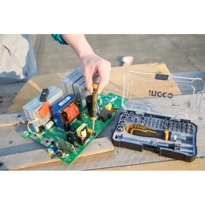 Набор oтвёрток 55 шт, INGCO HKSDB0558