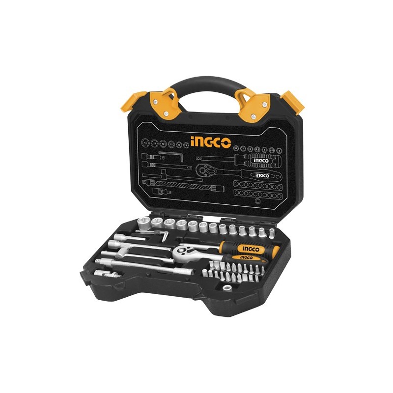 Универсальный набор насадок и бит 1/4 45 шт INGCO HKTS14451