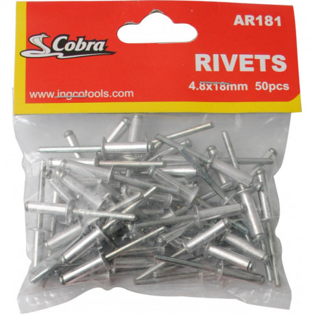 Заклепки 50шт (4х18мм) AR181 Cobra