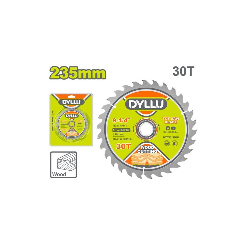 Диск по  дереву 235мм 30T DYLLU DTTC1K06