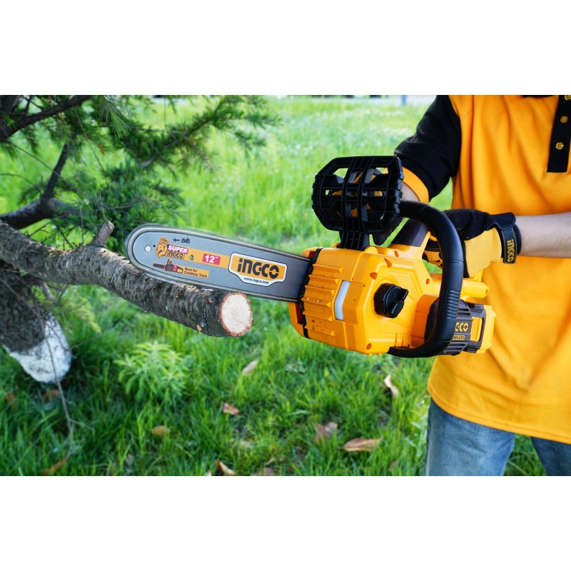 Пила цепная бесщеточная совместимая с аккумулятором 900Вт 20В...