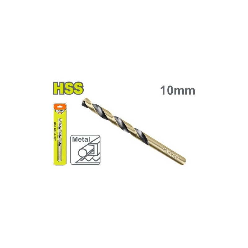 Сверло по металу 10мм HSS DYLLU DTTD1K10