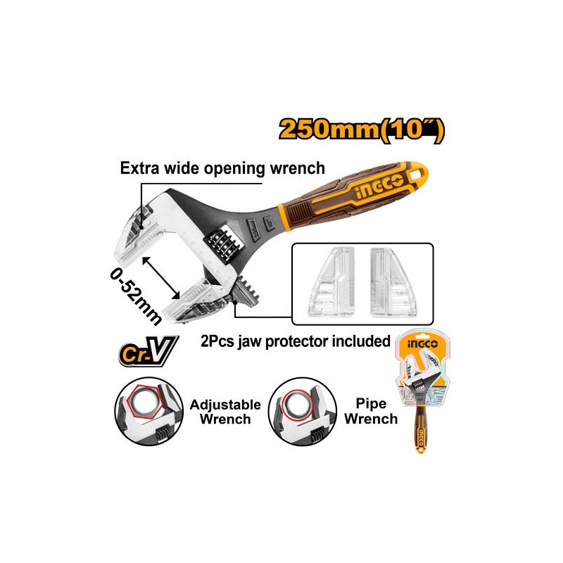 Ключ разводной 250мм INGCO HADWG0810