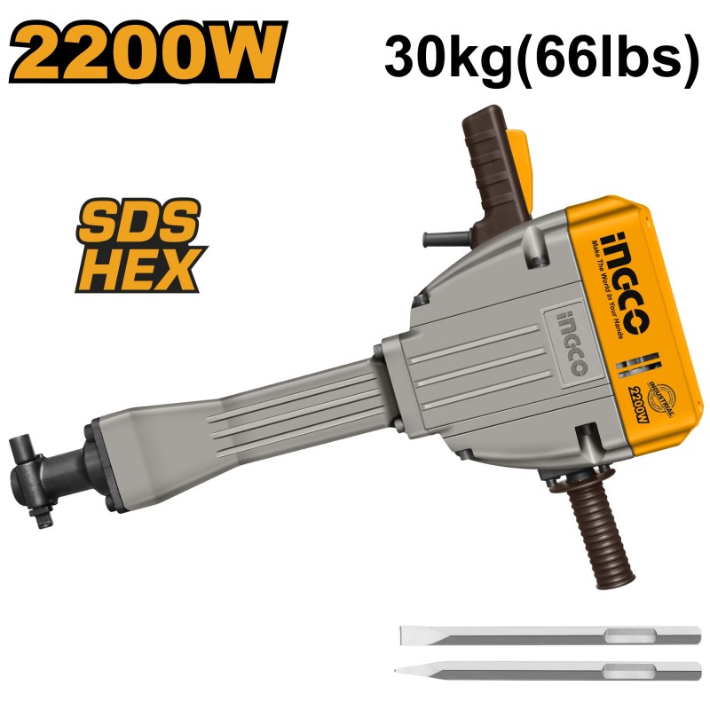Отбойный молоток 2200Вт INDUSTRIAL INGCO PDB22001