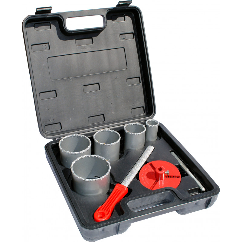 Набор алмазных коронок 8 шт AKHS0801