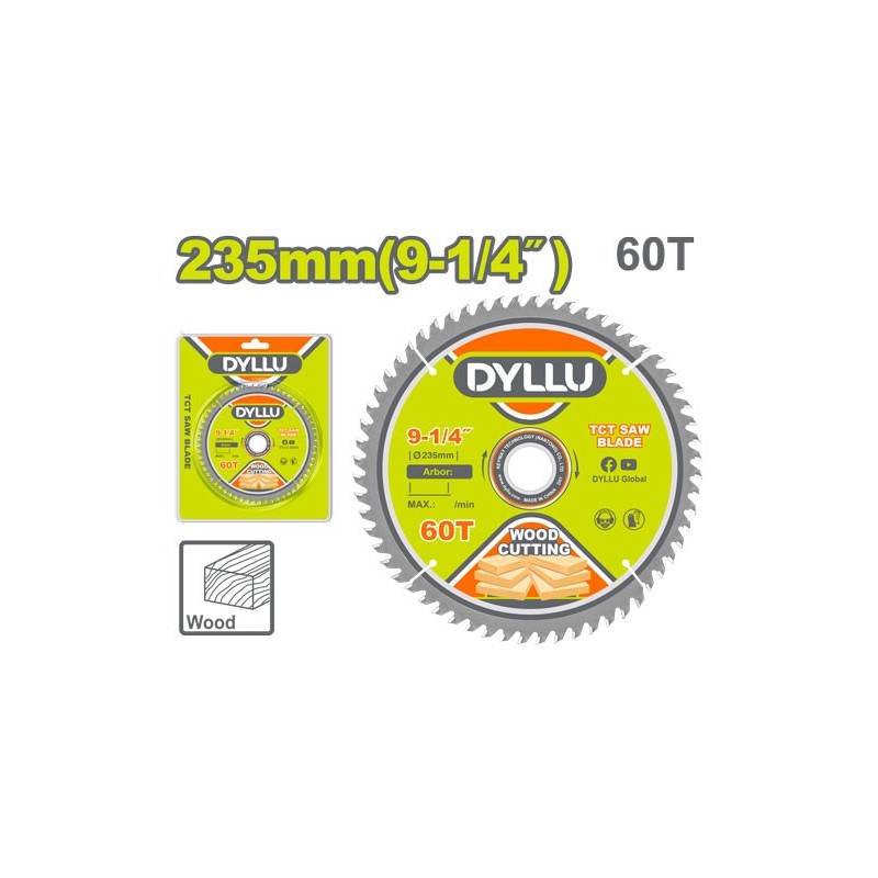 Диск по  дереву 235мм 60T DYLLU DTTC1K08
