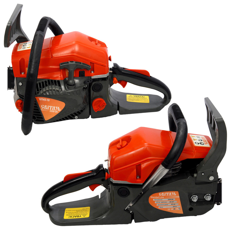 Бензопила цепная 3.2KW БП45-18 Свитязь