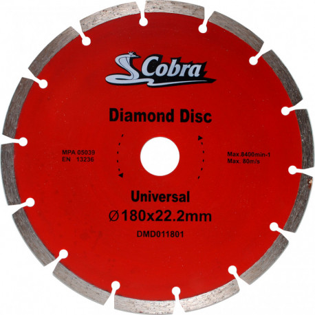 DM011801   Круг отрезной180мм,универс.алмаз DMD011801