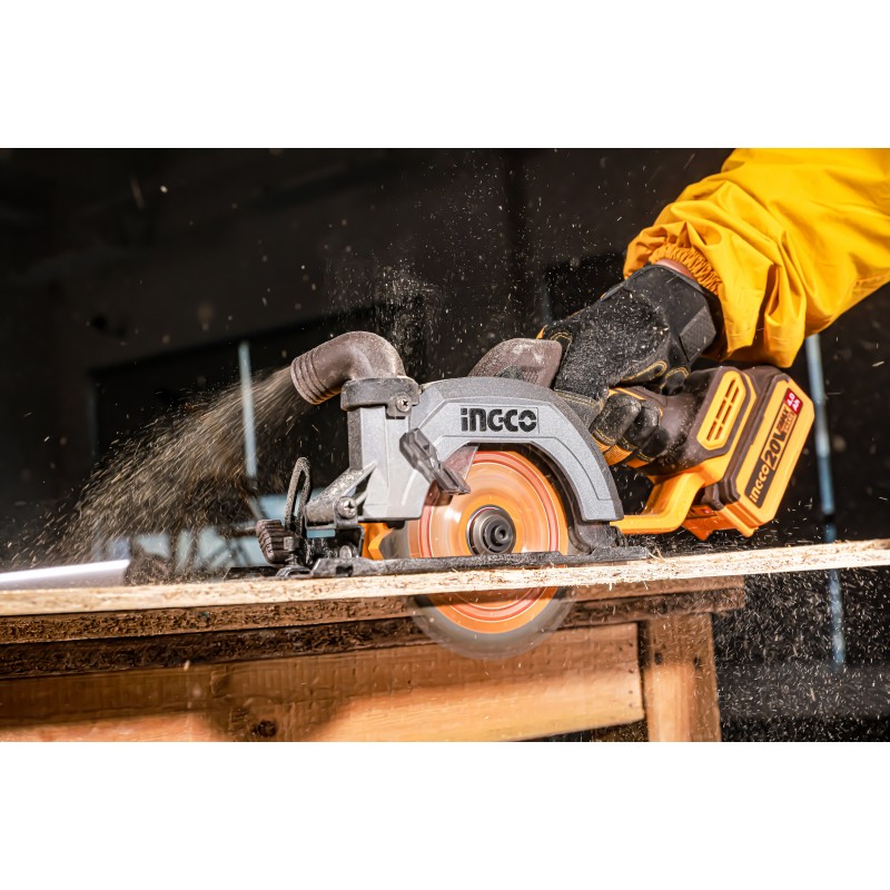 Циркулярная аккумуляторная  пила 1*4,0A 140 mm 20V  INGCO...