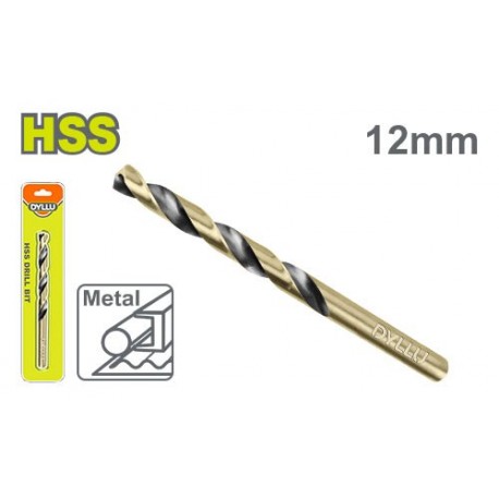 Сверло по металу 12мм HSS DYLLU DTTD1K12