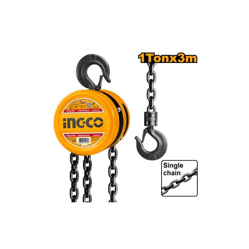 Таль ручная цепная 1T*3m INGCO HCBK0101