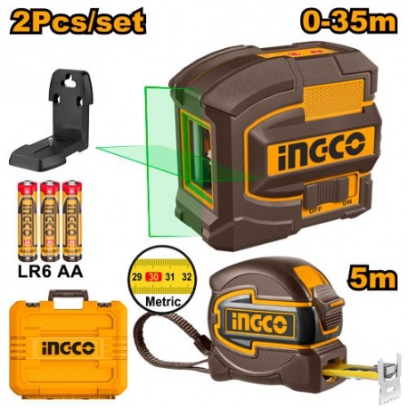 Лазерный нивелир 35 м INDUSTRIAL INGCO HLL680081-1