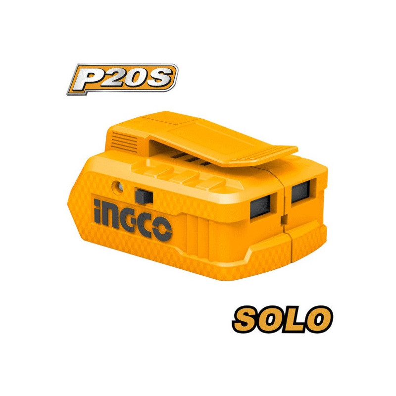 Быстрое зарядное устройство, USB-A LI-ION 20В/1-2А INGCO...