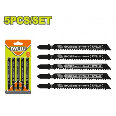 Набор полотен для лобзика по дереву 5шт. DYLLU DTJB111C