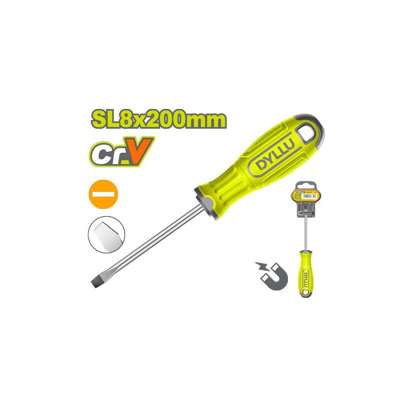 Плоская отвертка  SL8*200мм DYLLU DTSD1288