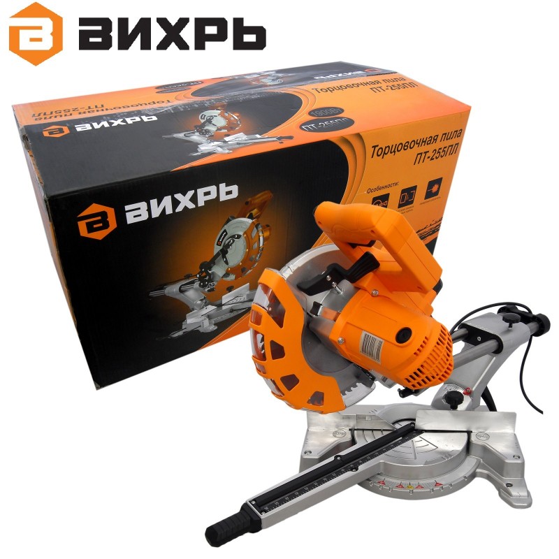 Торцовочная пила ПТ-255ПЛ 255mm Вихрь