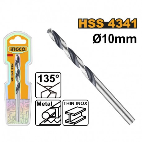 Сверло по металлу HSS 10mm INGCO DBT1201004