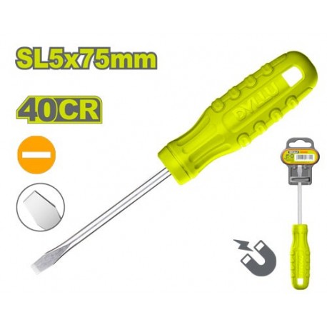 Плоская отвертка SL5*75мм DYLLU DTSD3953