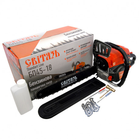 Бензопила цепная 3.2KW БП45-18 Свитязь