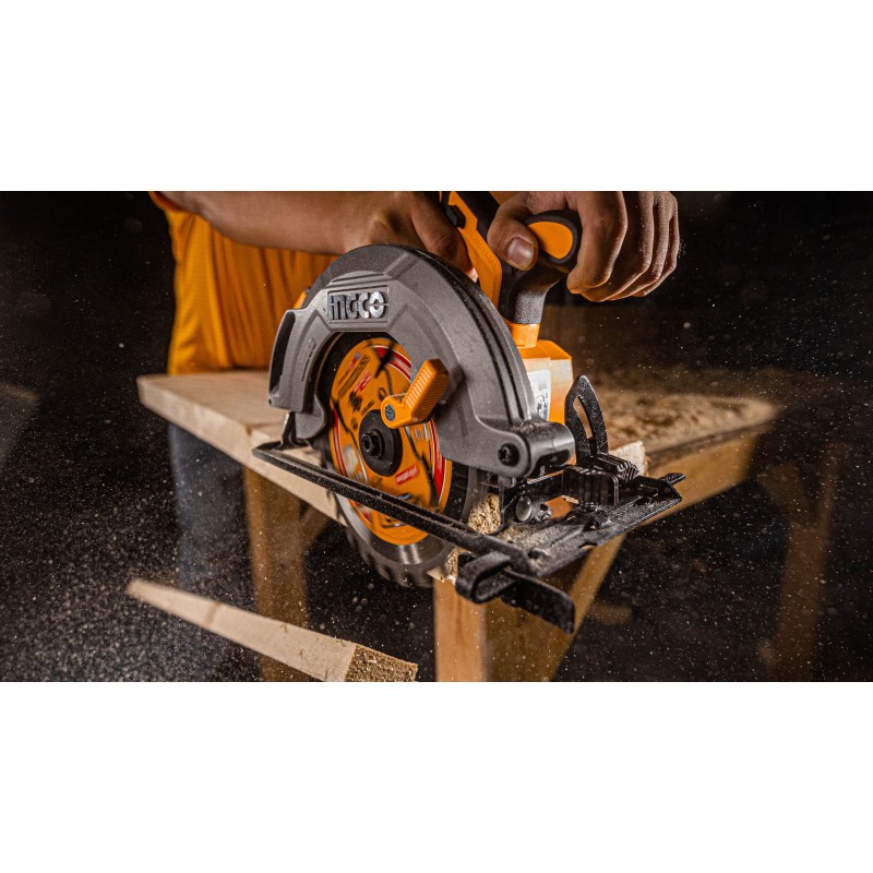 Циркулярная аккумуляторная  пила(без аккум,) 185 mm 20V  INGCO...