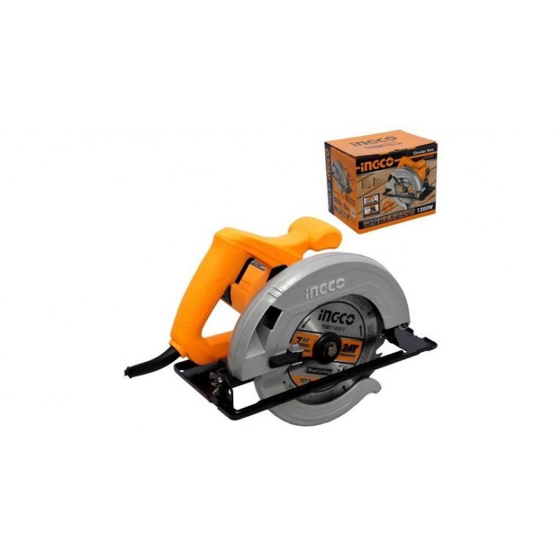 Пила циркулярная 185мм 1400Вт INGCO CS18538