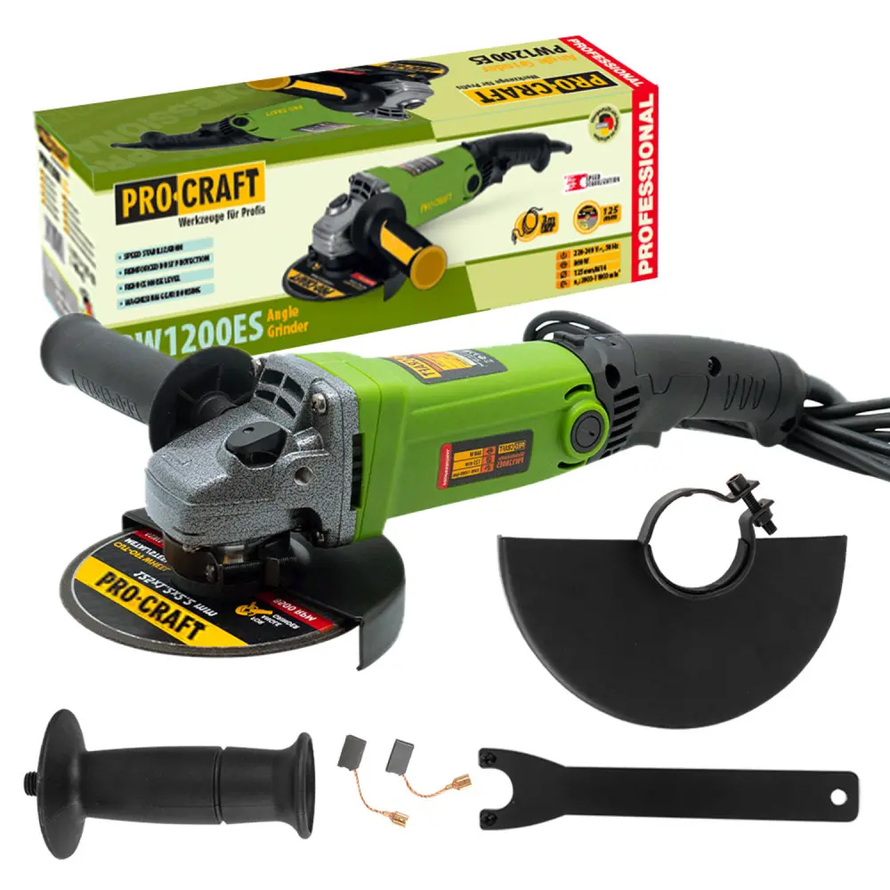 Углошлифовальная машина Procraft PW1200ES 125 мм