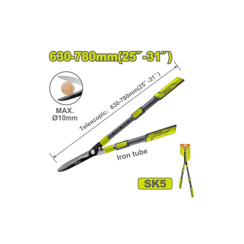 Ножницы для живой изгороди 630-780мм телескопический DYLLU...