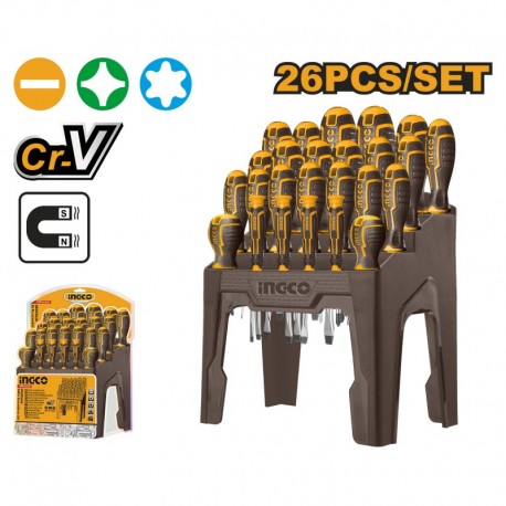 Комплект отверток 26 шт INGCO HKSD2628