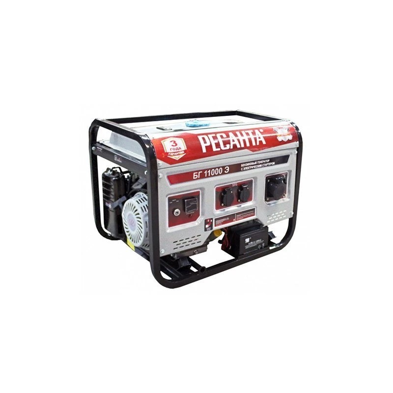 Генератор RESANTA БГ11000 Э бензин 8.8 кВт 220 В