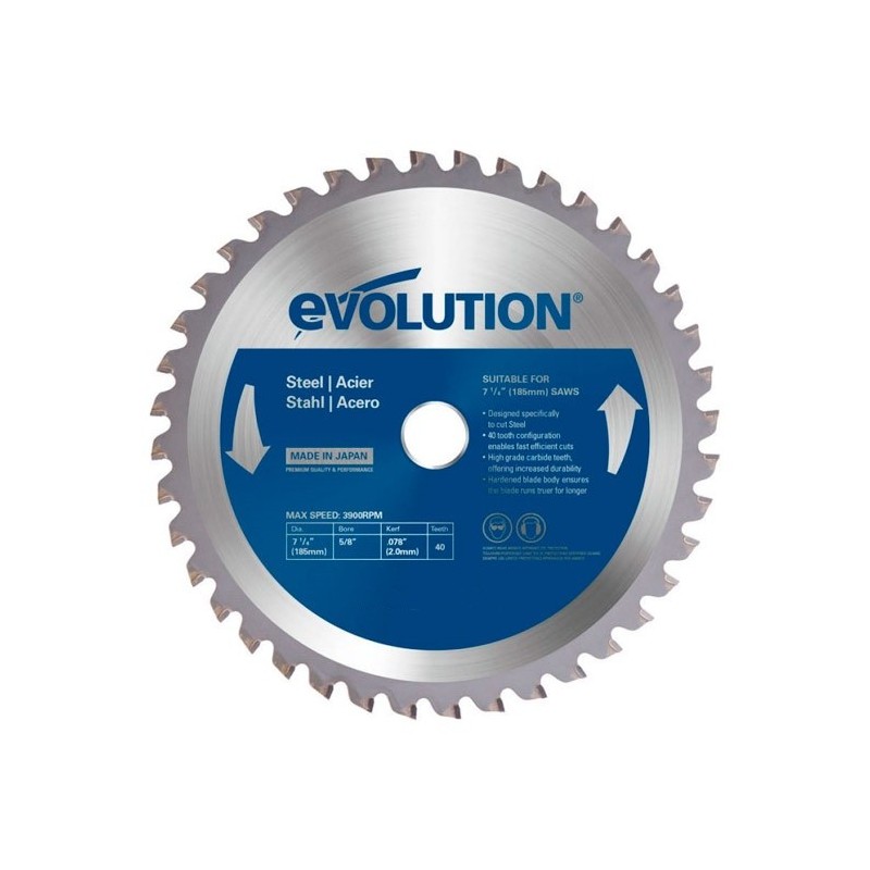 Диск по металлу Evolution 185мм M185TCT-40CS/MS