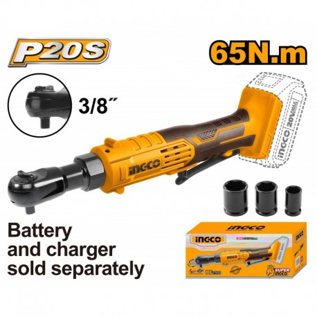 Аккумуляторная трещетка совместимая с аккум. 20V INGCO...