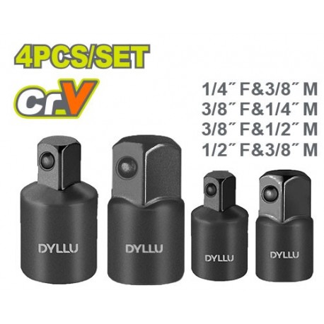 Набор ударных переходников для головок 4шт. DYLLU DTMS6404