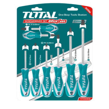 Набор Отвёрток PH/SL, 8 шт. THT250608 TOTAL